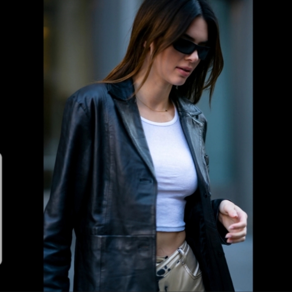 Danier leather trench coat